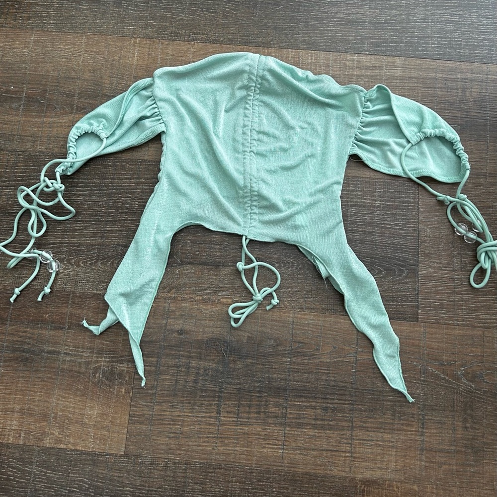 Gorgeous SHEIN light sea foam green color crop top
